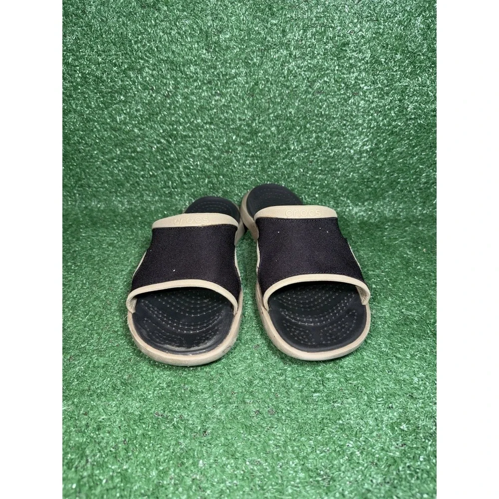 Crocs Swiftwater Men Size 8 Brown Slip On Casual Walking Comfort Outdoor Sandals
